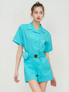 CASTELBAJAC GOLF | Summer Artistic Color Short-sleeve Golf Jumpsuit