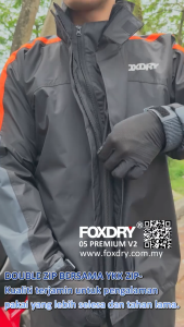 Foxdry 05 Baju Hujan Jaket Hujan Motorsikal Foxdry05 Raincoat