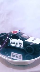 Diecast Miniatur Mainan Mobil Mobilan Polisi Dodge Charger Police Car Replika Sound Light