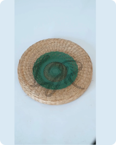 LJR Piring Rotan Plastik Anyaman 23 cm Paket Hemat 2 Lusin - Random