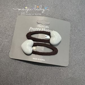 Korean Style Simple Love Heart Childrens Hair Accessories Girls Fashionable Hair Clips BB Clamp for Beach Hair Styling