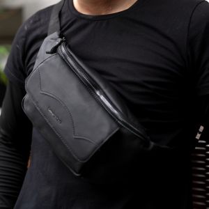 Lancaster Polo Mens Top Grain Cowhide Chest Bag / Waist Bag - PBI 30803 / PBI 30804