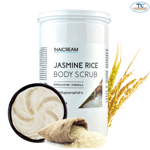ไทยครีม สครับขัดผิวข้าว 1กิโล สครับข้าวหอมมะลิ สครับผิวข้าว ครีมขัดผิว ขัดขี้ไคล thaicream jasmine rice body scrub