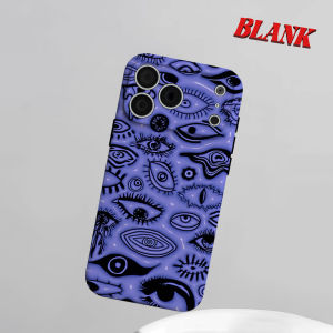 Psychedelic Eyes Texture Phone Case for iPhone 18 17 16 15 14 13 12 11 Air Pro Max Plus Double-layer Cover