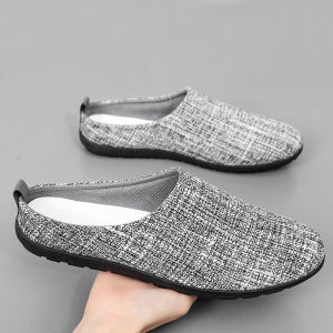 Korean Fashion Half Shoes For Men: Breathable Rubber Shoes & Casual Half Slippers