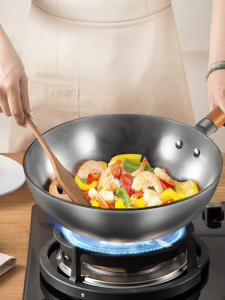 Midea | Rust-resistant Uncoated Frying Pan