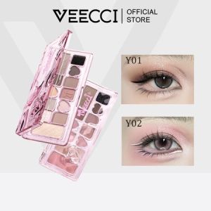 Veecci Ribbon tưởng tượng Bảng Phấn Mắt Long Lanh kéo dài-11 màu