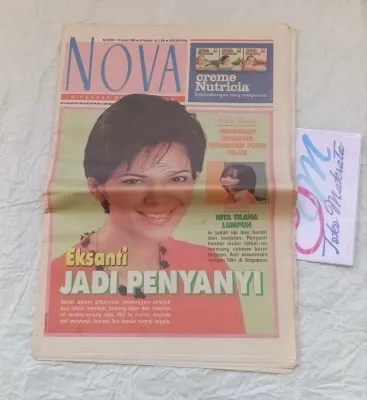 koran tabloid mingguan berita wanita NOVA cover EKSANTI jadul lawas lama