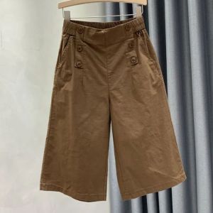 HUAXUNRAN | Cotton High Waist Wide Leg Shorts Loose Fit Large Size Summer Casual Shorts