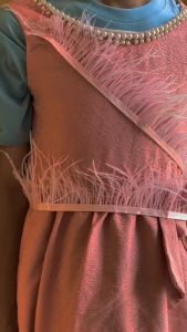 Bulu ostrich renda feather pendek grade A premium mewah per 50cm