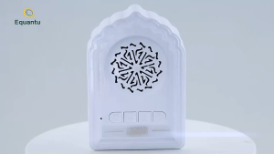 Equantu QB812 UK PLUG Speaker Quran Dinding 8GB Bluetooth Lampu Malam Masjid Islami