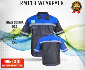Baju kemeja safety K3 wearpak Lengan panjang baju Bengkel proyek kantor