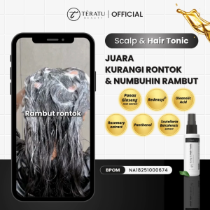 TERATU BEAUTY Scalp & Hair Tonic (Ampuh Kurangi Rambut Rontok & Penumbuh Rambut)