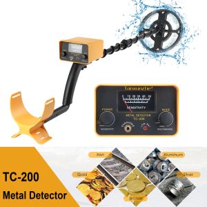 New TC-200 Metal Detector - Adjustable Underground Gold/Iron/Copper Finder with Depth Indicator