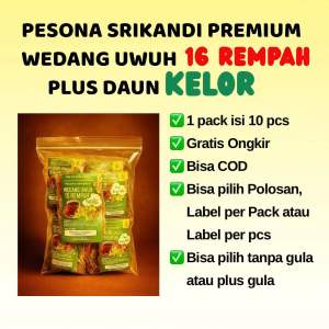 10 pcs Wedang Uwuh Daun Kelor 15 Rempah 30 gram Premium