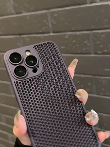 Tri-Town Breathable Heat Dissipation Case for IPhone 11 12 13 14 15 16 Pro Max 15 16 Pro Shockproof Case Cover