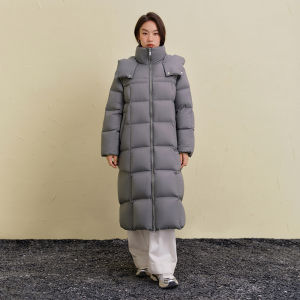 DUSHU | Unique Stylish Hooded Goose Down Coat Long