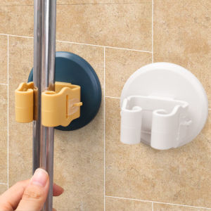 ไม้ม็อบติดผนังแบบไม่ต้องเจาะไม้ถูพื้นกันน้ำมีที่ใส่ชั้นวางของห้องครัวในห้องน้ำอุปกรณ์ในครัวเรือนขนาด3/1ชิ้น