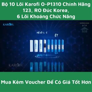 (Chào Sàn) Bộ 10 Lõi Lọc Nước Karofi Optimus Plus O-P1310 Chính Hãng - Giá Tốt Hơn Khi Áp Dụng Voucher