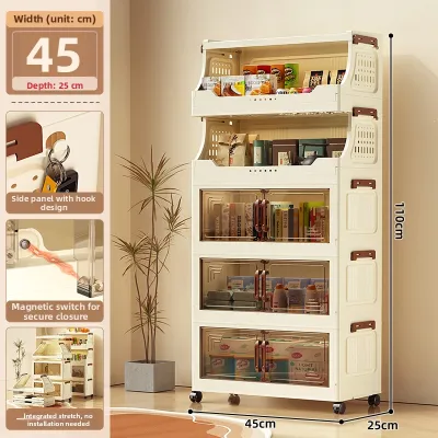 Folding Bedroom Multi-level Storage Cabinet