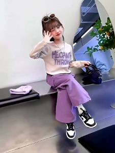 Setelan Baju Labubu Anak Perempuan Viral Celana Cargo Usia 1 12 Tahun Terbaru