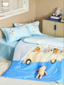 M·J BABY | Bộ Đồ Chăn Ga Gối Bé 4 Món Cotton