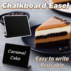 10PCS Mini Chalkboard Easel Message Board Supermarket Display Tag Price Tags Weddings Retro Rectangle Message Boards