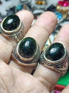 Batu cincin green pasir intan pasir intan biru pasir intan kuning dim kantoran cincin pria masa kini