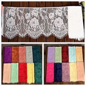 Handmade DIY High Quality Eyelash Lace Fabric 26cm Wide 3m Long Skirt Hem Trimmings Home Sewing Materials Chinese Origin