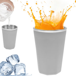 Wine Freeze Cooling Cup with Lid 330ml Refrigeration Freezer Cup for Camping Barbecue Picnic Silicone Drink Quick Cooling Cups