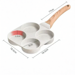 Stone Material 4-Hole Egg Frying Pan
