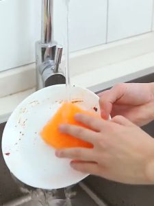 Korea Kitchen Imitation Loofah Sponge Brush / Scrubbing Pots Dishwashing Brush / Household Cleaning Tools & Accessories