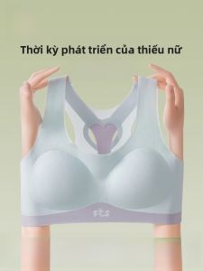 MiiOW | Áo ngực thể thao không dây Catman dành cho nữ sinh tiểu học và trung học cơ sở độ tuổi 9-16 mùa hè không gọng thép kiểu dáng chữ Y