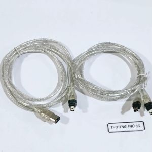 Cáp 1394 dài 1.5m: Cáp 2 đầu 4 Pin / Cáp 6 Pin ra 4 Pin / Cáp USB ra 4 Pin / Cáp 2 đầu 6 Pin