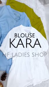 HFF - MC - Blouse Wanita Cantik Model Baru / Atasan Wanita Korean Style / Blouse Qara / Pakaian Wanita Trend / Outfit Wanita OOTD Trend / Baju Wanita Murah / Baju Lebaran / Atasan Terbaru / Pakaian Wanita Simple Elegant / Fashion Wanita
