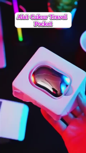 KUKE Alat Pencukur Cukur Bulu Jenggot Dan Kumis Elektrik Bulat Electric Mini Shaver