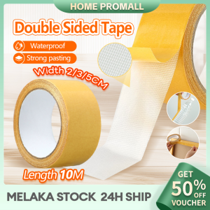 10 Meter High Viscosity Tapes Double Sided Traceless Tape Powerful Grid Carpet Adhesive Fiber Tape Waterproof Translucent Mesh Tape