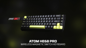 Fantech ATOM HE68 Pro MK922 Wireless Gaming Keyboard | 65% Form Factor | Magnetic Emerald Switch