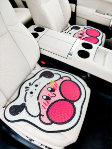 Cute Cartoon Ice Silk Car Seat Cushion Single Piece Comfortable Car Seat Pad for Women Summer Cooling Car Interior Seat Cover