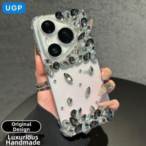 UGP | Luxury Bling Transparent Silicone Phone Case with Strap Full Coverage