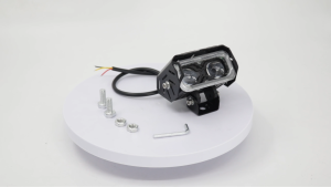 Laser Gun Mini Driving Light Motorcycle LED Headlight Dual Color Yellow&White High/Low Beam Motorcycle Auxiliary Lamp Spotlight Super Bright Motorcycle LED Work Light