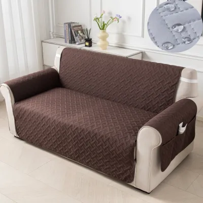 Bọc Ghế Sofa Chống Thấm Nước Chống Trượt Có Túi Đựng Cho Ghế Đôi/Triple