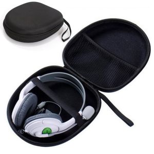 Headphone Carrying Case Storage Bag Anti-Pressure Pu Earphone Case Headset Protective Hard Shell Practical