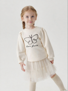 Marc&Janie | Butterfly Print Loose Sweatshirt Pullover
