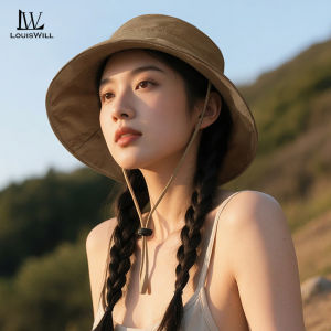 LouisWill Sun Cap Fisherman Hat Sun-proof Hat Casual Sun Hats Portable Fisherman Cap Large Brim Cap Sun Protection Cap UV Protection Hats for Summer Outdoor Travel