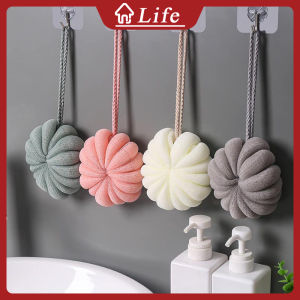 Soft Shower Mesh Foaming Sponge & Exfoliating Bubble Brush: Green/Grey/Pink/Off White