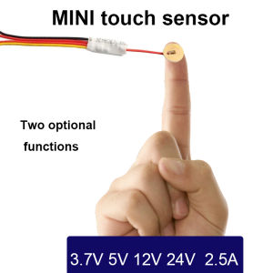 MINI Touch Sensor Switch 3.7-24V 2.5A Dual Mode Touch Control for LED Light/Water Level 4mm Plastic/Glass Panel
