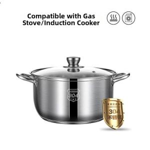 Quanhao | 304 Stainless Steel Thickened Dual Ear Soup Pot Home Cooking