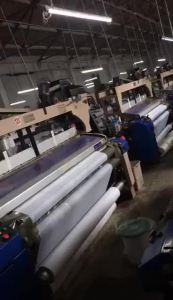FENGHONGTAO | Vải Taffeta Bóng Nước Màu Bạc Vàng 300T