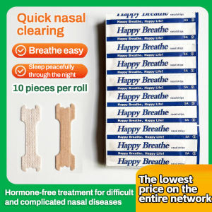 One roll ten pieces Relieve nasal discomfort Ventilation Nasal Strips Nasal Strips Nose Sticker Nasal Sticker Nose Strips Relieves Nasal Congestion Refreshing solution to all nose problems
